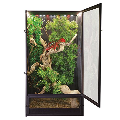 Zoo Med ReptiBreeze LED Deluxe Open Air Aluminum Screen Cage NT-15