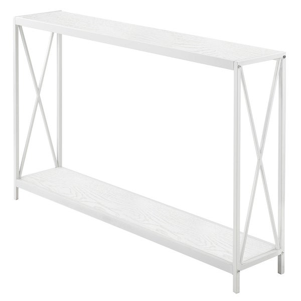 Triamine Board Cross Iron Frame Console/ Sofa Table