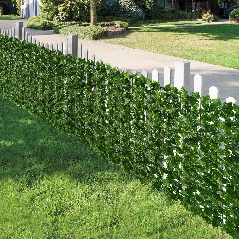 118 in. x 39.4 in. Faux Ivy Privacy Fence Wall Screen Faux Hedge Fence and Faux Ivy Vine Leaf Decoration B07TYLL6RP