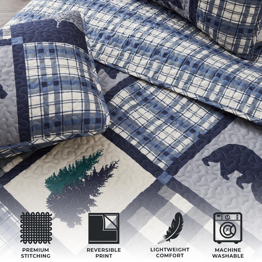Premium Rustic Lodge  Season Quilt Set
