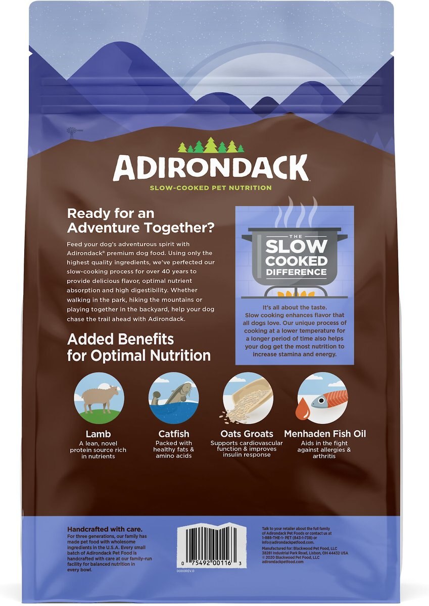 Adirondack Lamb and Brown Rice Recipe Dog Food