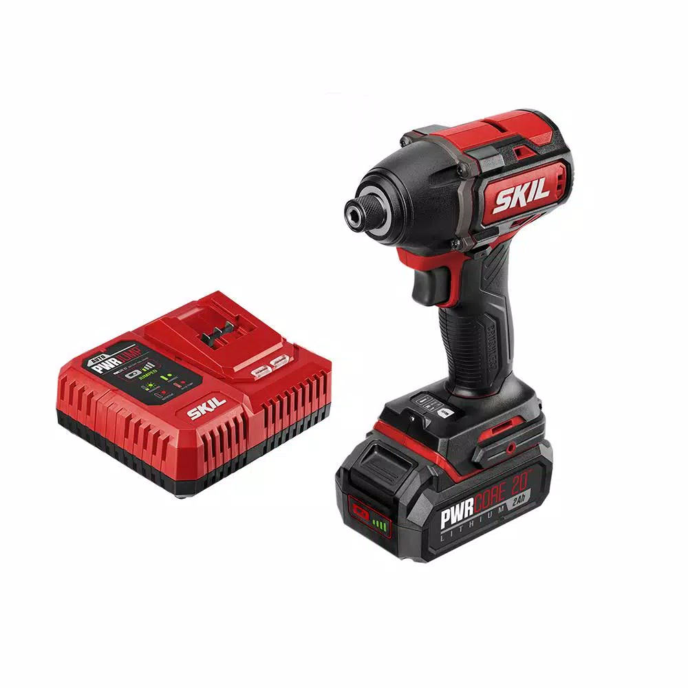 Skil PWRCore 20-Volt Brushless Cordless 1/4 in. Hex Impact Driver Kit Plus 2.0Ah Lithium-Ion Battery (USB) and PWRJump Charger and#8211; XDC Depot