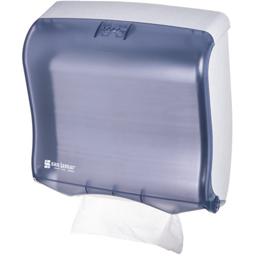 San Jamar T1755TBL Ultrafold Fusion C-Fold/Multifold Paper Towel Dispenser， Artic Blue