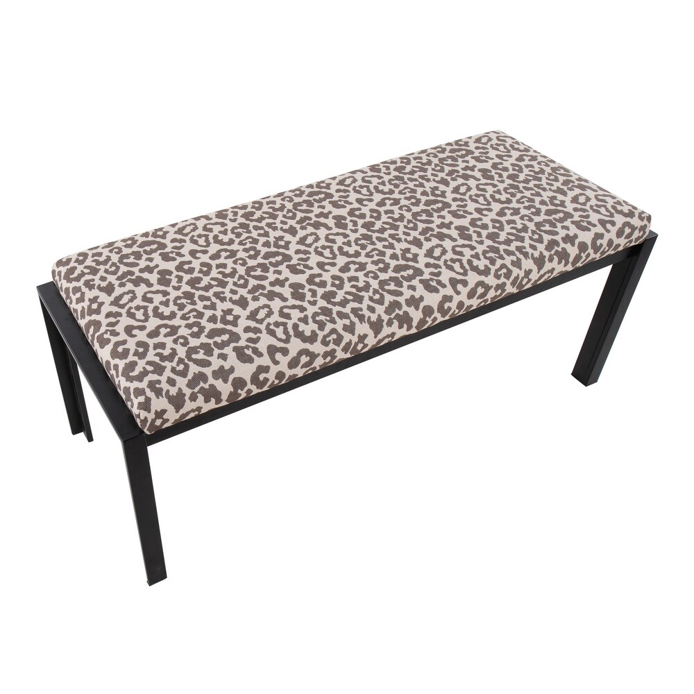 Strick   Bolton Forrest Black Upholstered Bench