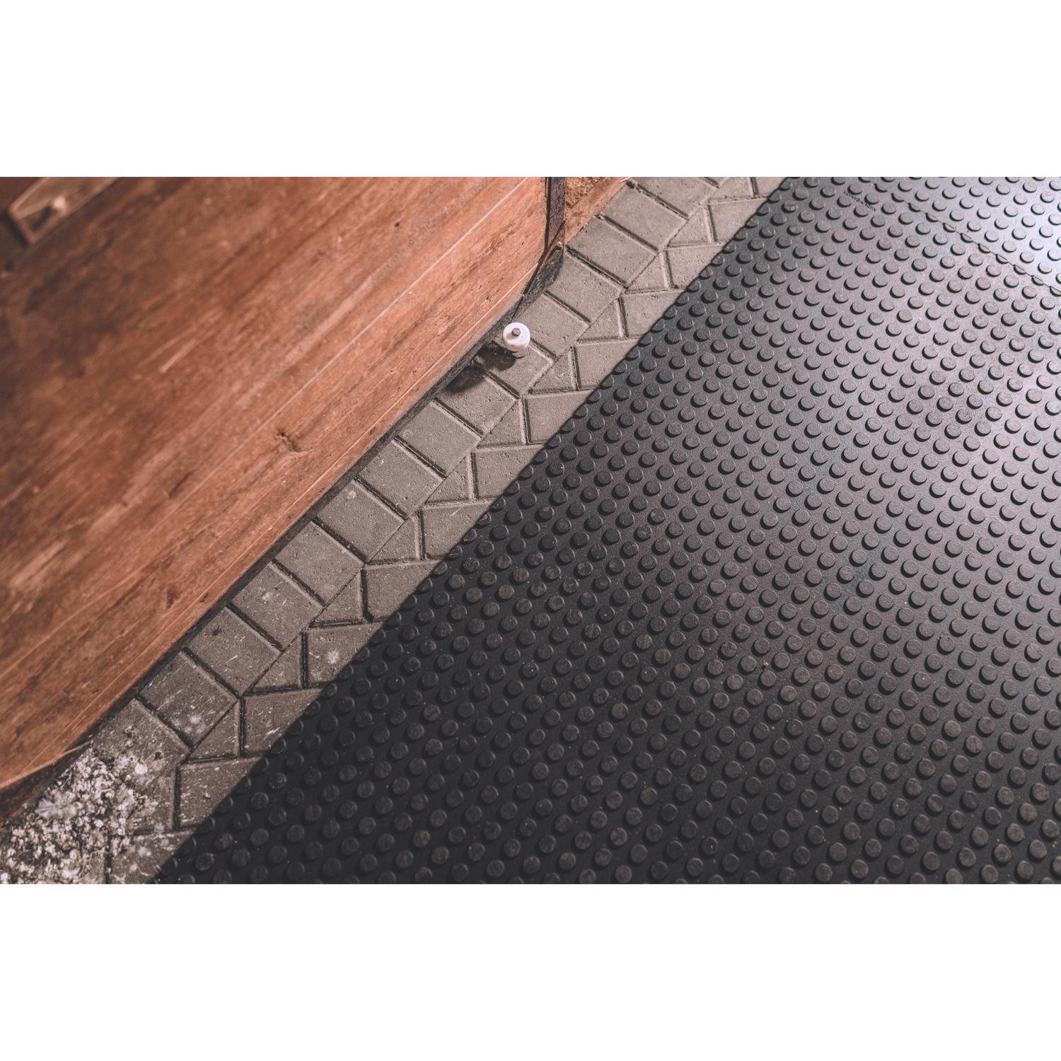 Red Barn 72 in. L X 48 in. W Black Anti Fatigue Rubber Utility Mat