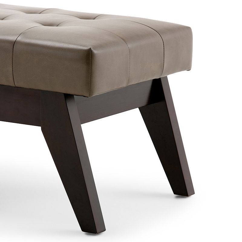 Simpli Home Draper Tufted Bench