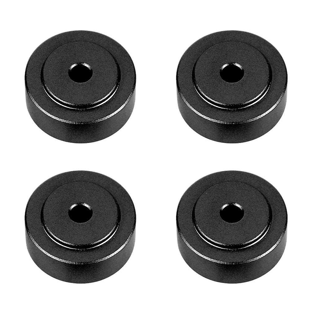 4pcs 20*8mm Aluminum Alloy Amplifier Feet Shock Absorber Amplifier Pads Feet Black