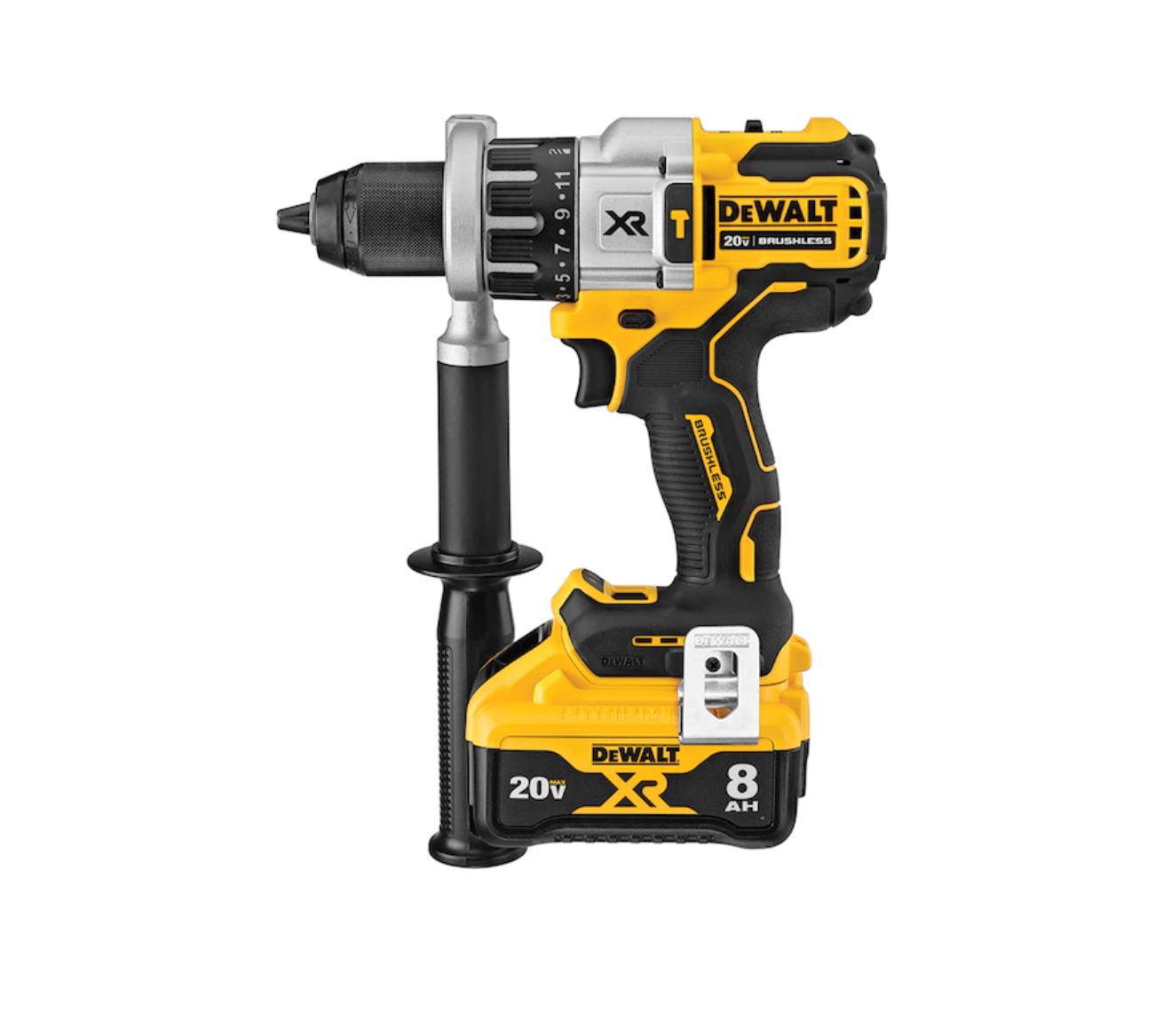 DEWALT DCD998W1 XR POWER DETECT 1/2-in 20-volt Max-Amp Variable Speed Brushless Cordless Hammer Drill (1-Battery Included)