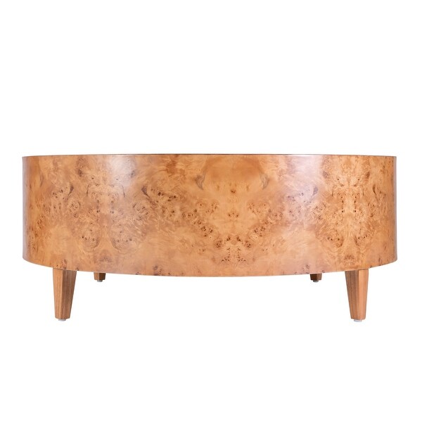 Billie Round Burl Coffee Table