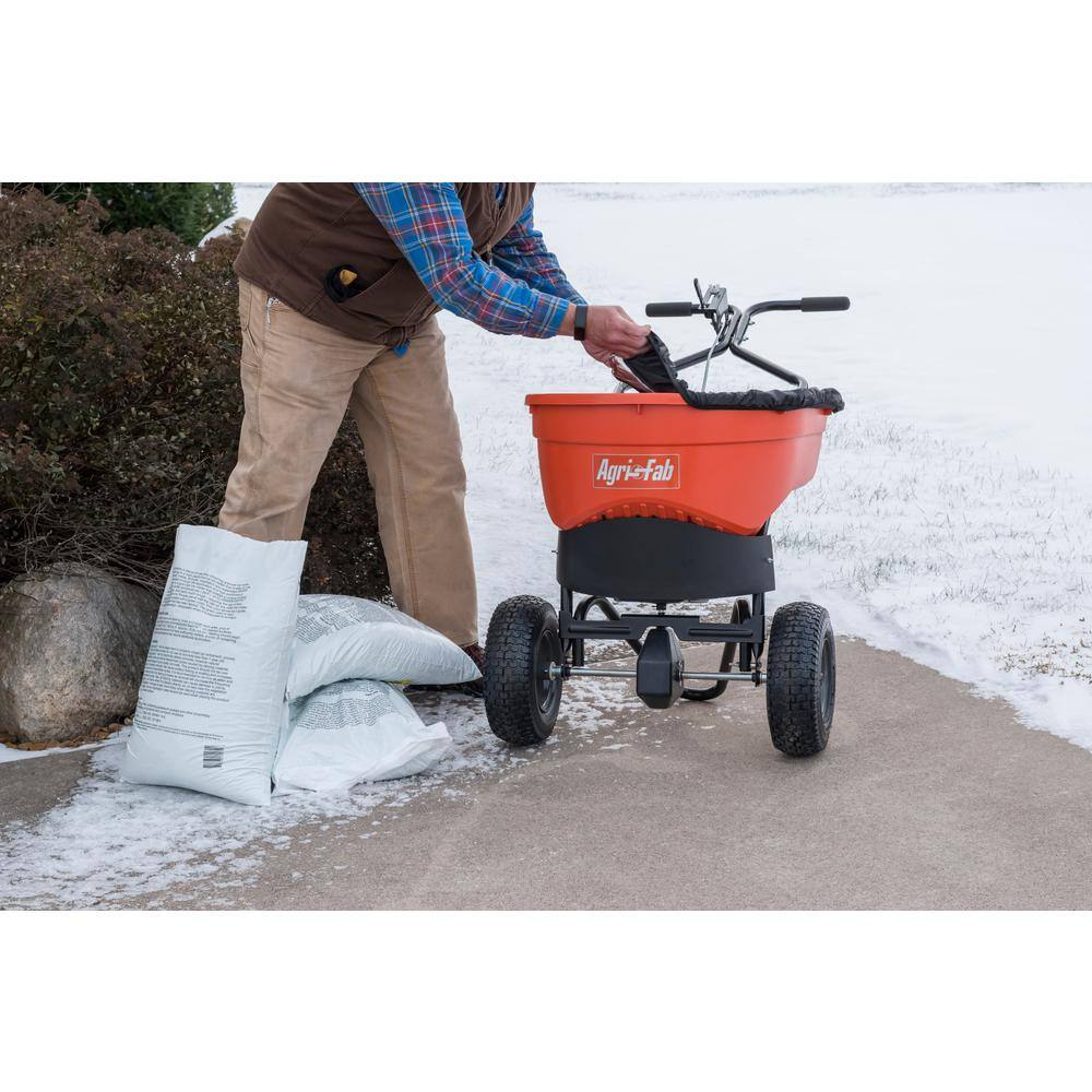 Agri-Fab 45-0548 130 lbs. Capacity Push Salt Spreader with Stainless Steel Axle