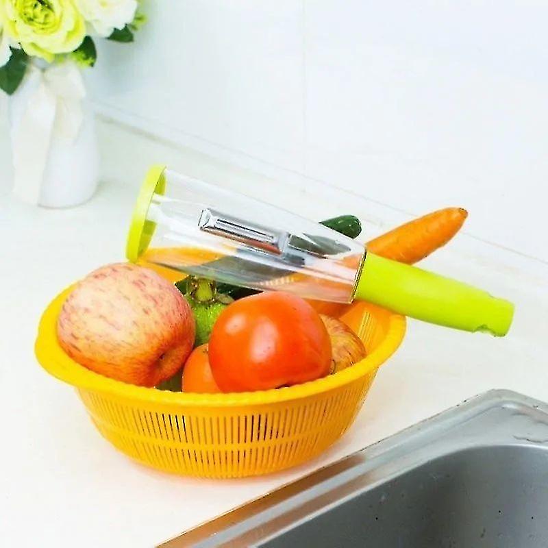 Storage Peeler Household Splash Proof Fruit And Vegetable Peeler With Barrel Storage Multifunctional Peeler