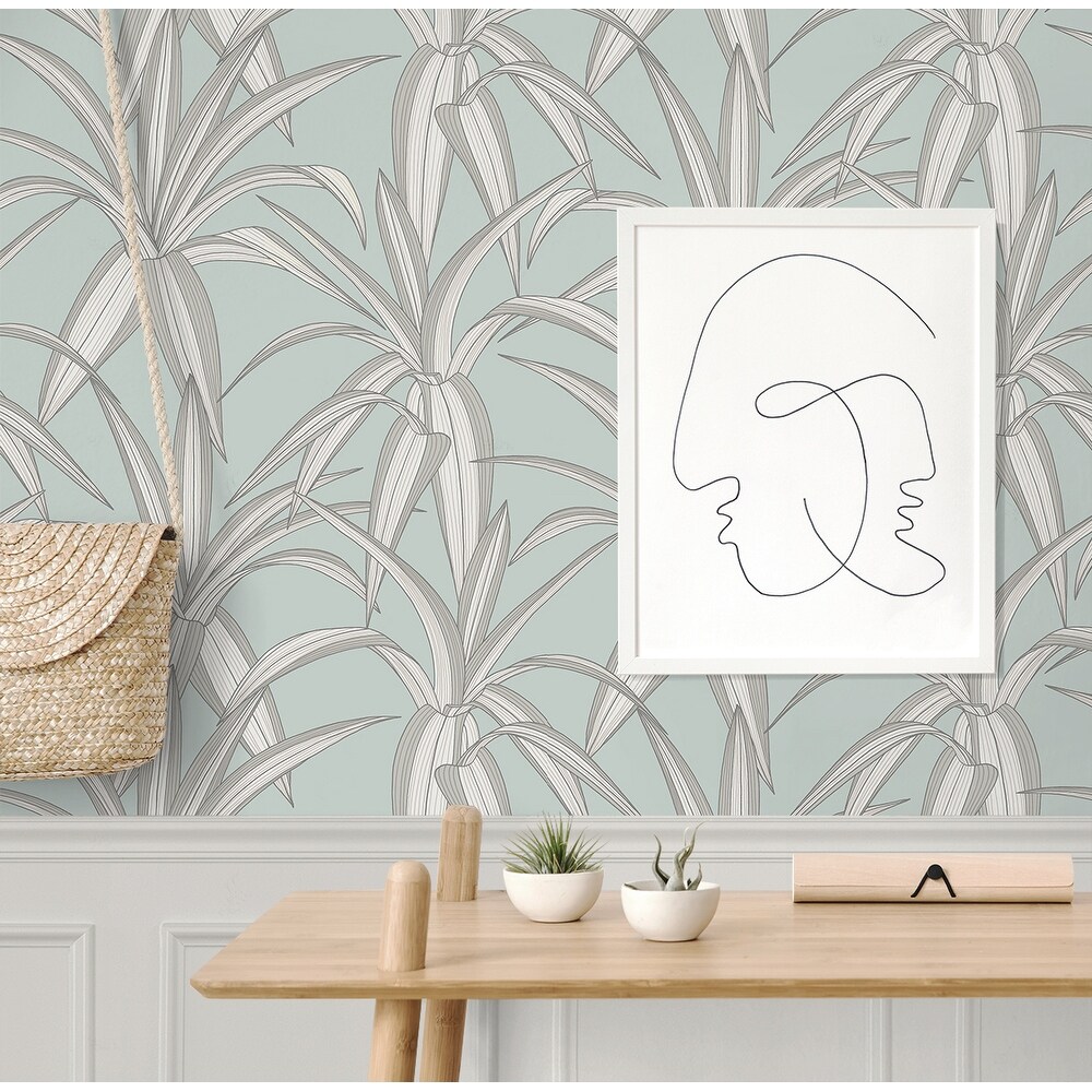 NextWall Tossed Cradle Plant Peel and Stick Wallpaper