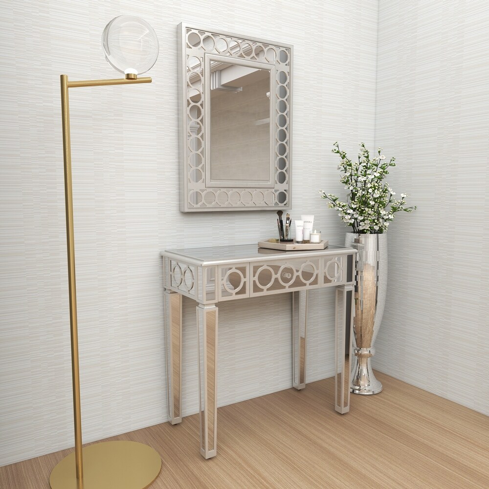 Grey MDF Glam Console Table (Set of 2)   S/2 31\