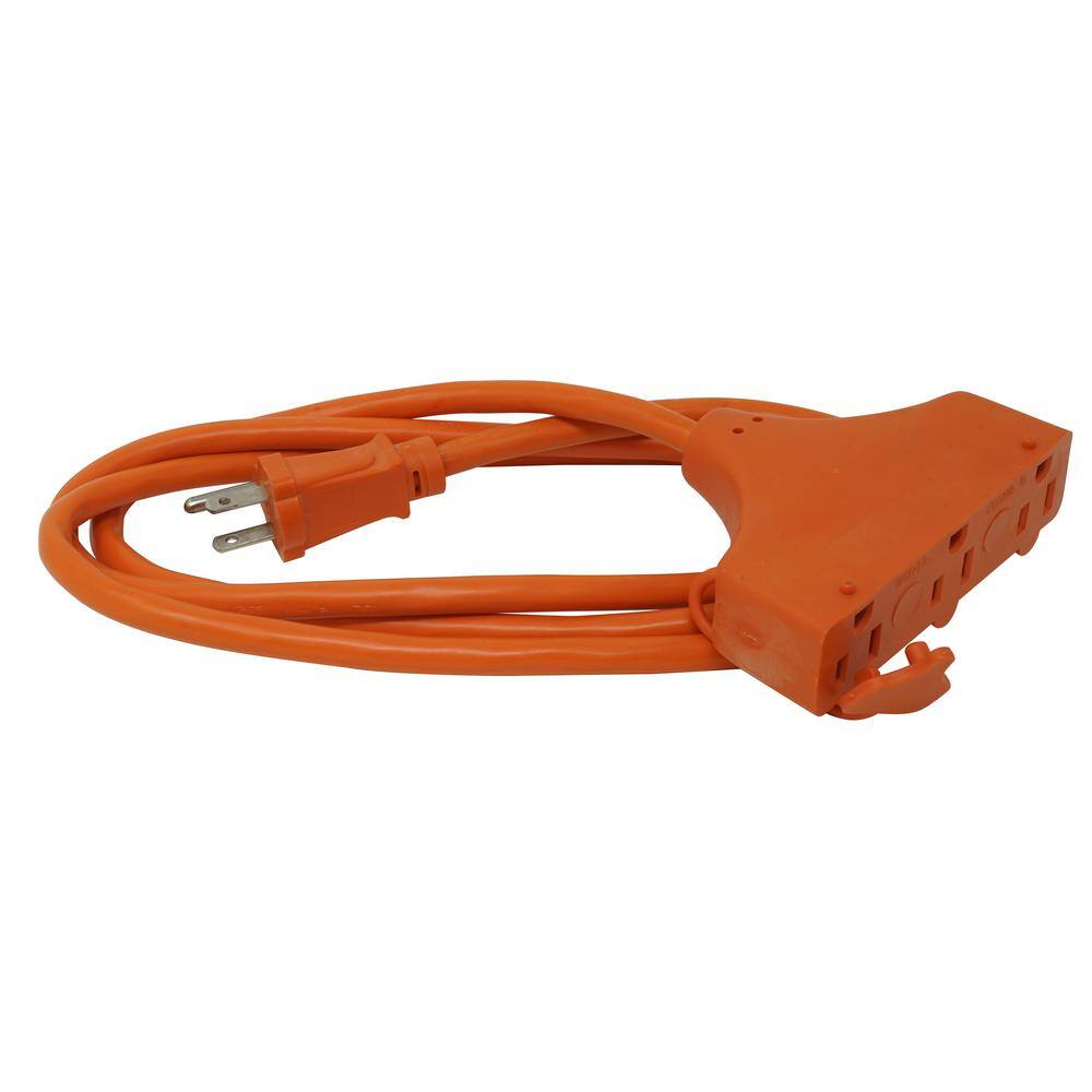 Southwire 6 ft. 143 SJTW Tri-Source (Multi-Outlet) Outdoor Medium-Duty Extension Cord 4004SW8803