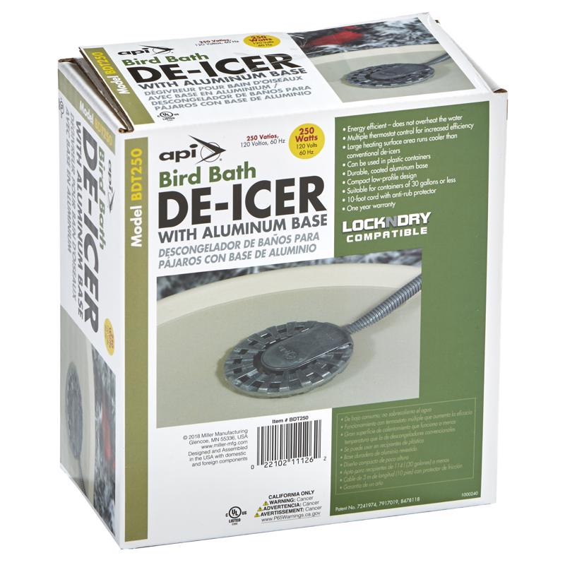 BIRD BATH DE-ICER 250W