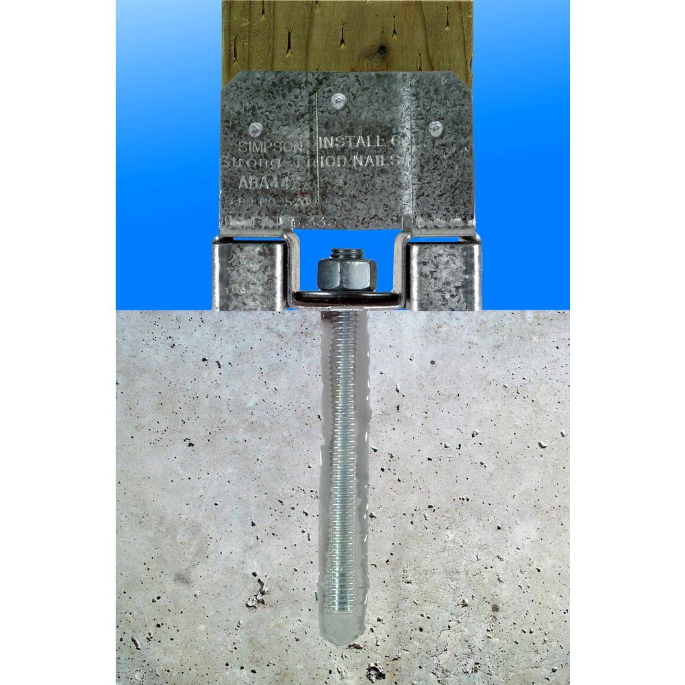 Simpson Strong-Tie RFB 58 in. x 12 in. Hot-Dip Galvanized Retrofit Bolt (2-Pack) RFB#5X12HDGP2