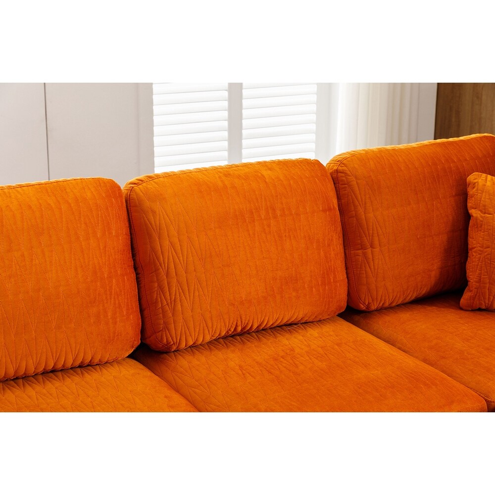 Velvet U Shape Sectional sofa