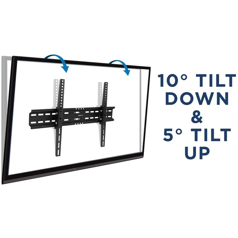 Mount It! Low Profile TV Wall Mount Tilt Bracket for Flat Screens  Fits 32' 80\