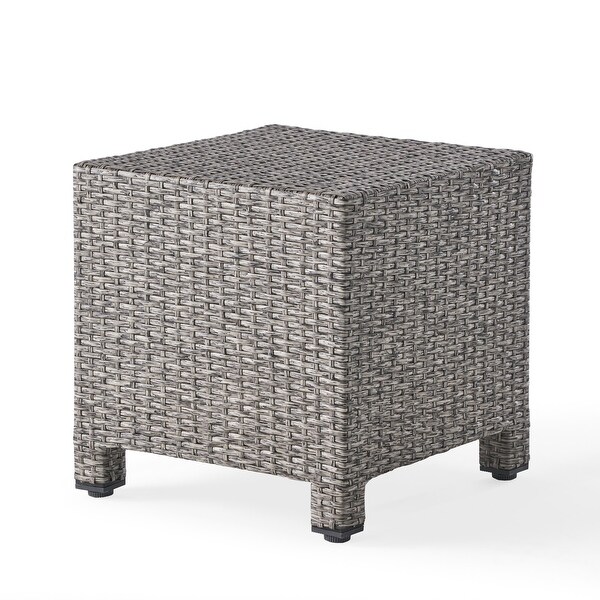 Clean Cube Shape Wicker Coffee Table