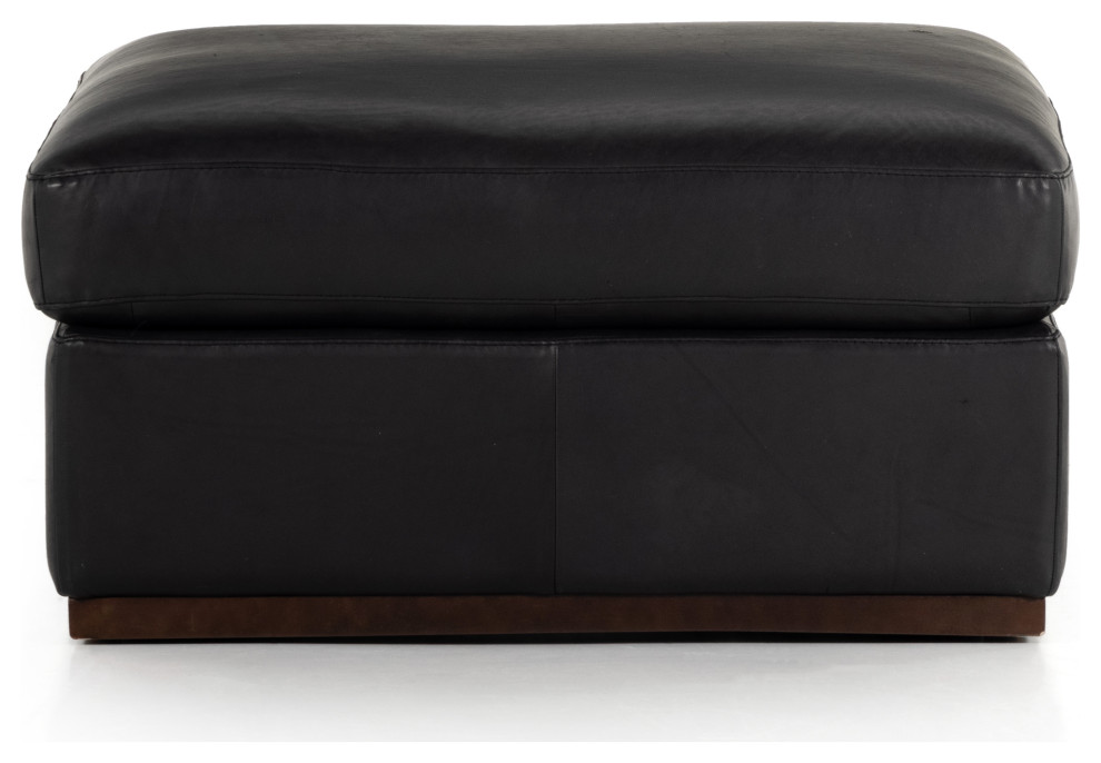 Colt Sectional Ottoman  Heirloom Black   Contemporary   Footstools And Ottomans   by The Khazana Home Austin Furniture Store  Houzz