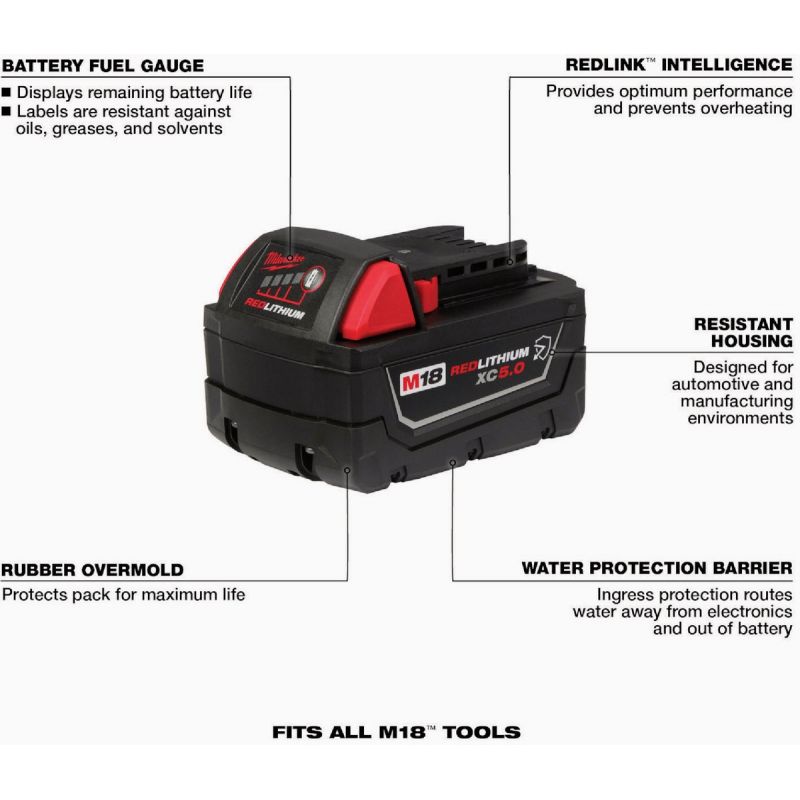 MW M18 REDLITHIUM XC Resistant Tool Battery