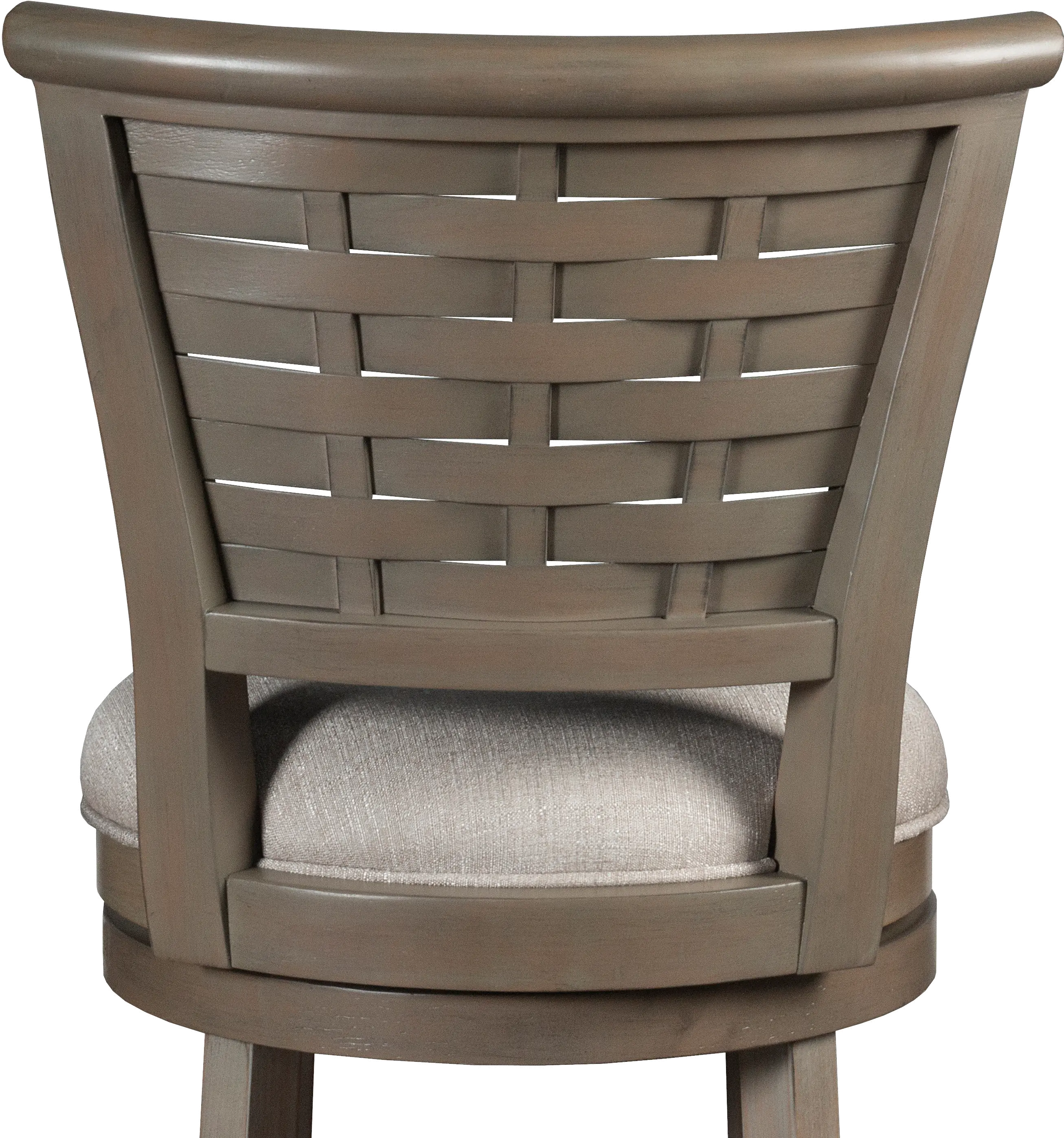 Thredson Contemporary Light Antique Graywash Swivel Counter Height Stool