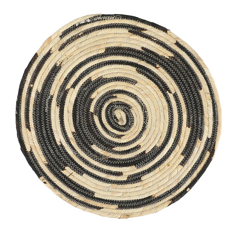 Cravings By Chrissy Teigen 4 Piece 14 Inch Corn Husk Wicker Placemat in Black