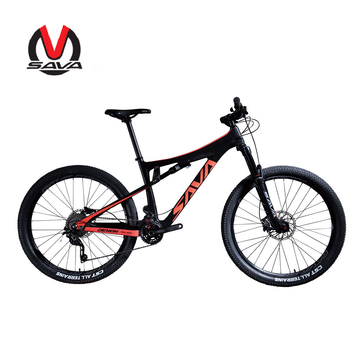 SAVA carbon fiber frame mountain bike 27.5 FULL SUSPENSION carbon fiber bicycle factory wholesale carbon mtb cycle