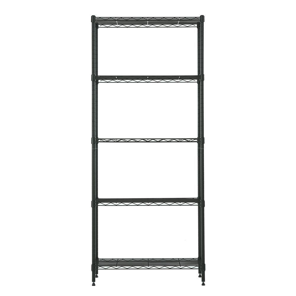 MZG Gray 5-Tier Steel Shelving (11.8 in. x 25.6 in. x 59 in.) 3065150OAG512SG