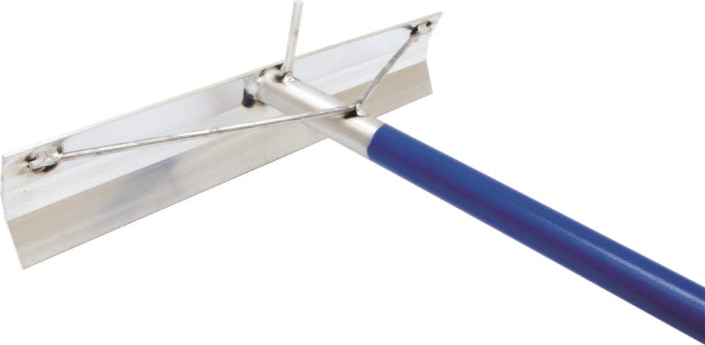 19-1/2 In. x 4 In. Aluminum Concrete Placer with Hook and Welded Handle