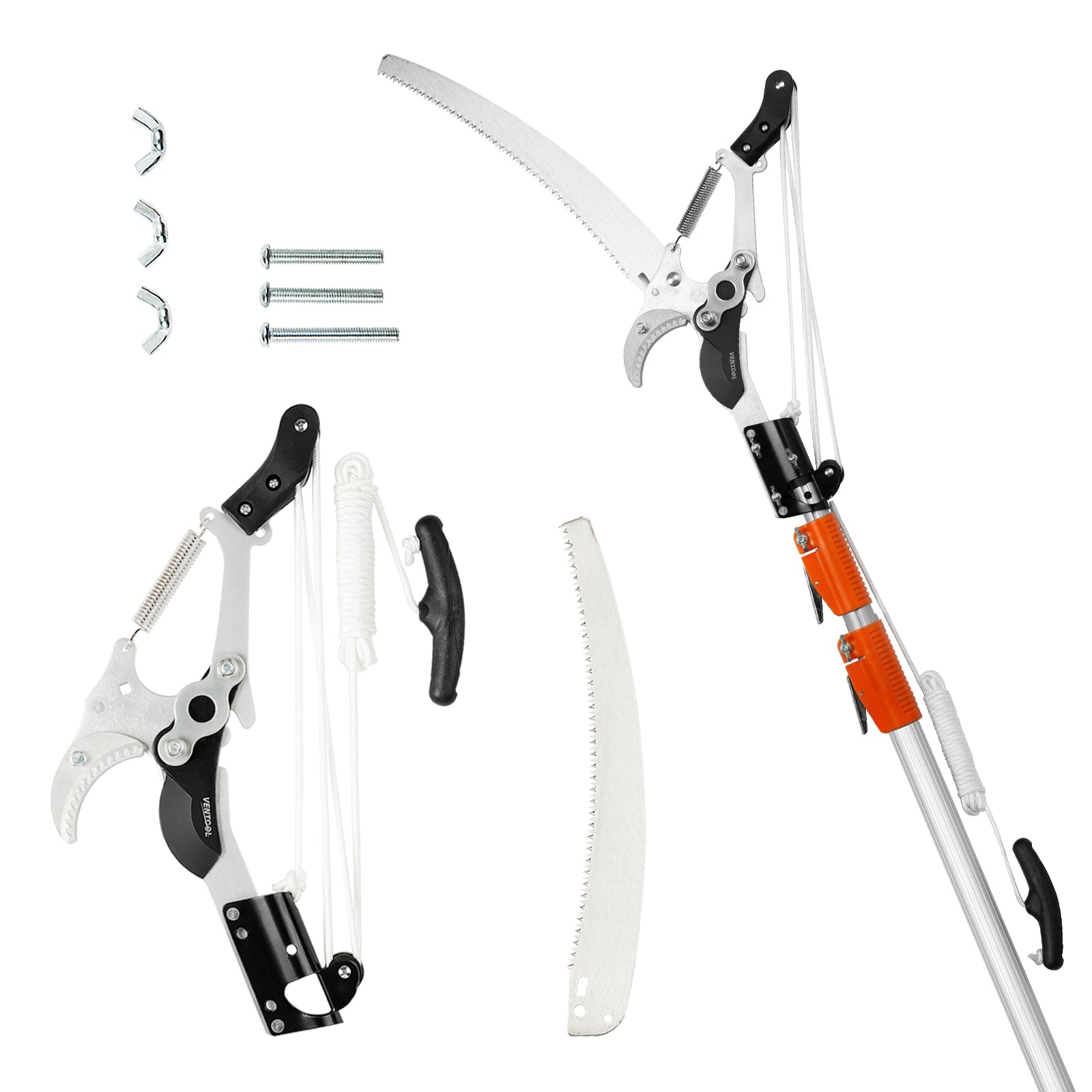 Ventool 120" - 160” Telescoplc Tree Pruners, Heavy-duty Branch Cutters