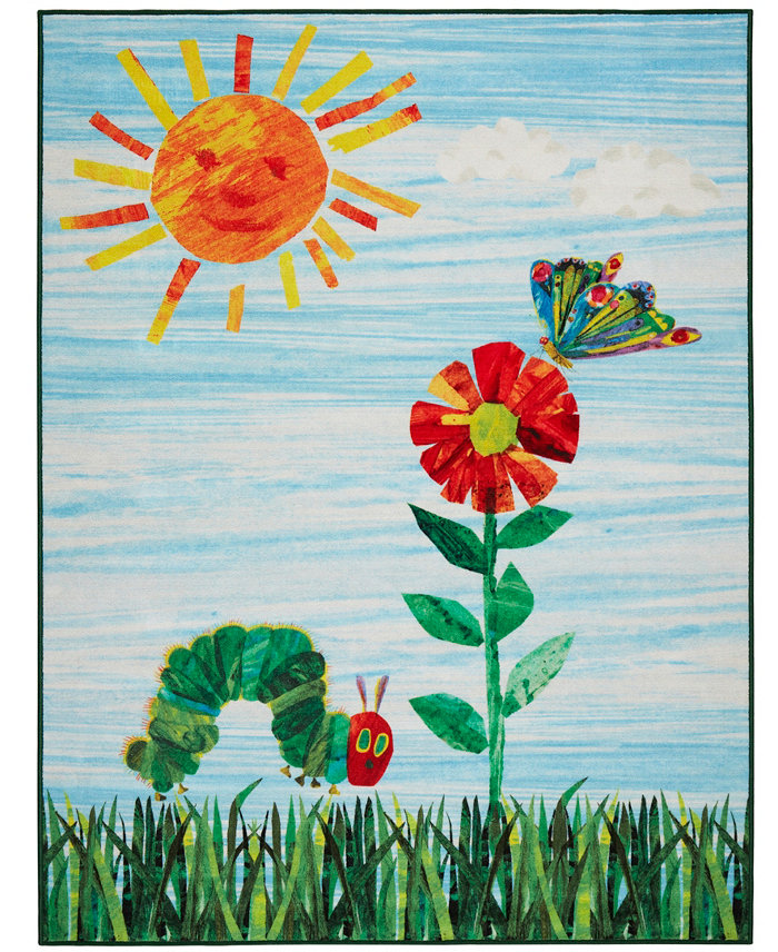 Eric Carle Elementary Sun Scene 6 6 x 9 5 Area Rug