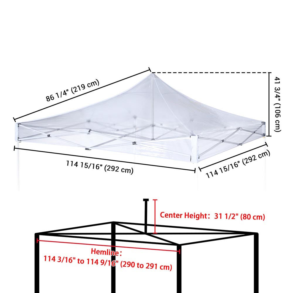 Yescom Waterproof Pop Up Canopy Top Replacement