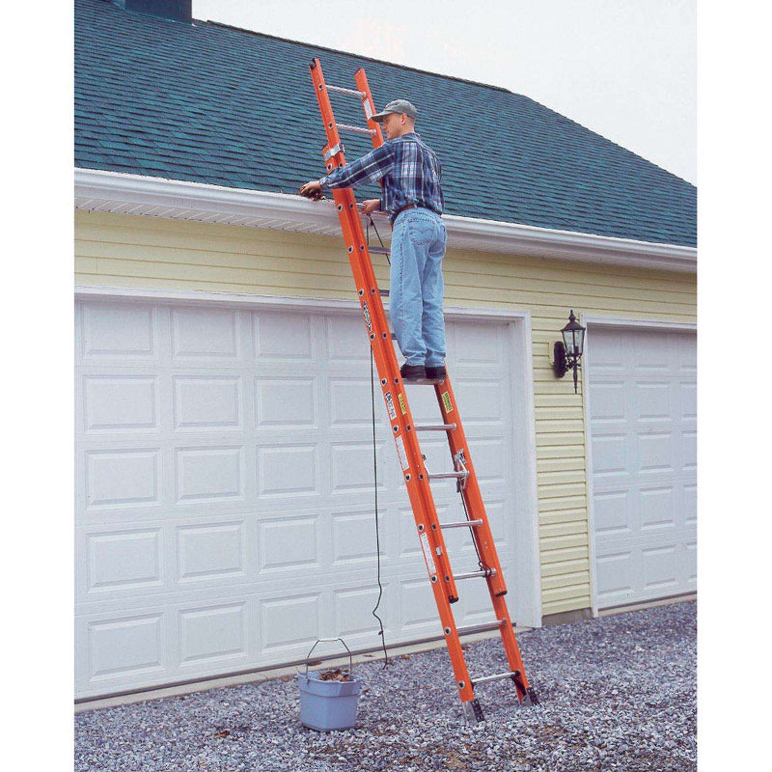 Werner 24-foot Fiberglass Extension Ladder Type IA 300 lb. capacity