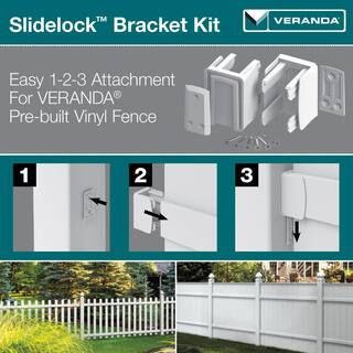 Veranda Slidelock Bracket Kit (2-Pack) with Screws 73014326