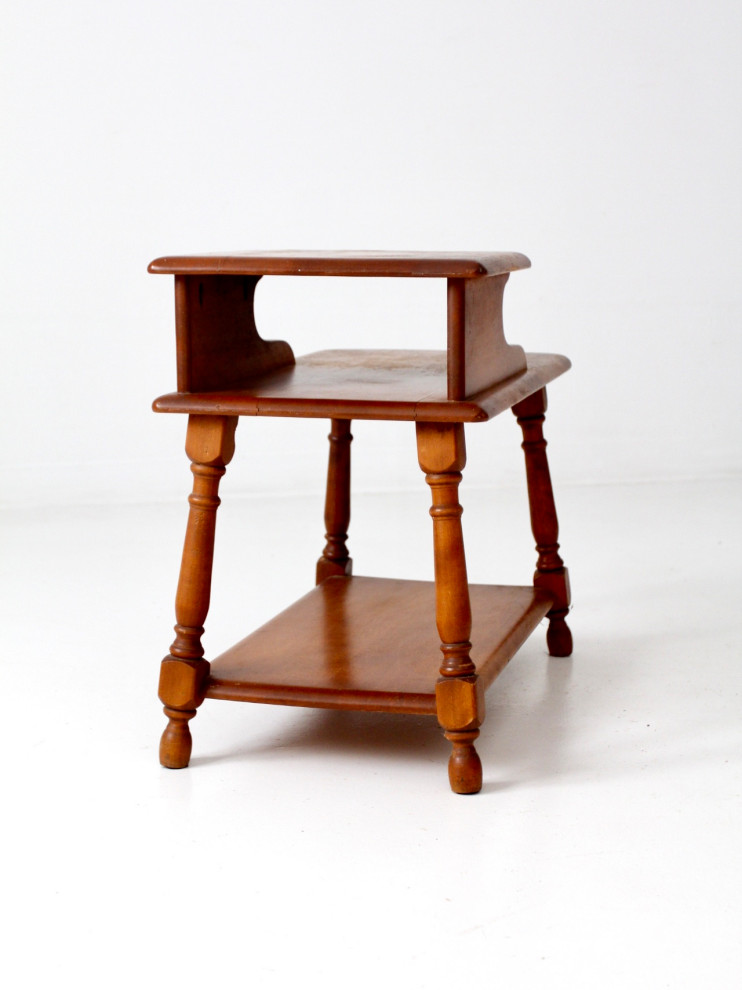 Consigned  Mid Century Ranch Style End Table   Traditional   Side Tables And End Tables   by 86 Vintage  Houzz