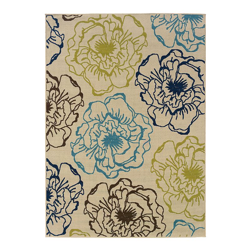 StyleHaven Cayman Floral Indoor Outdoor Rug