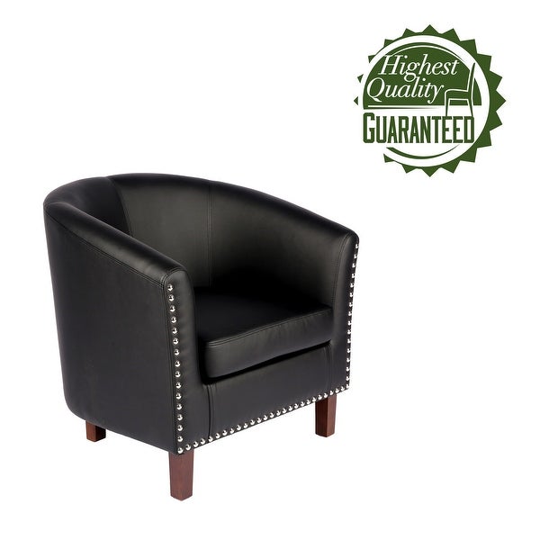 Carson Carrington Junsele PU Leather Accent Club Chair