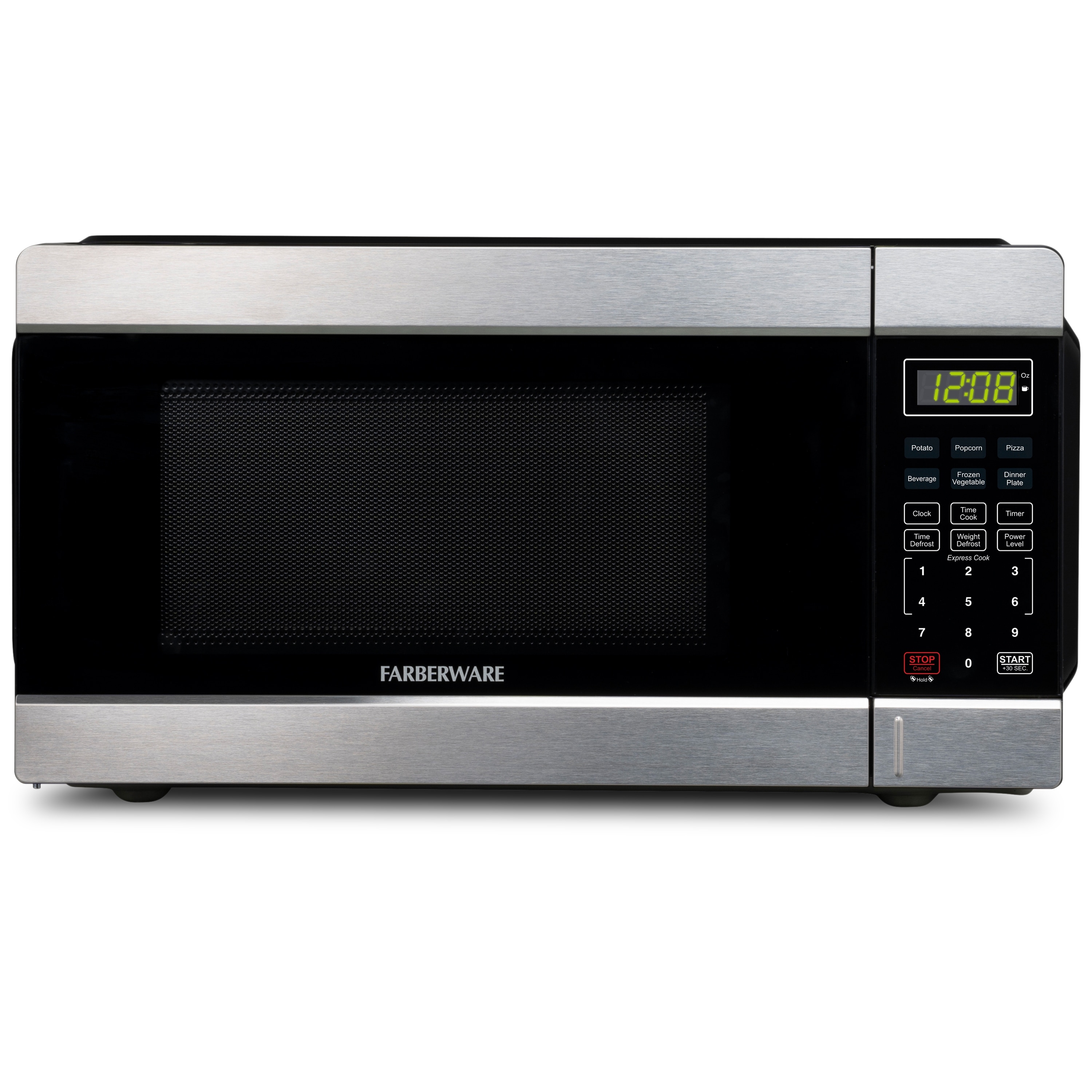 1.1 Cu. Ft 1000-Watt Microwave Oven， Stainless Steel