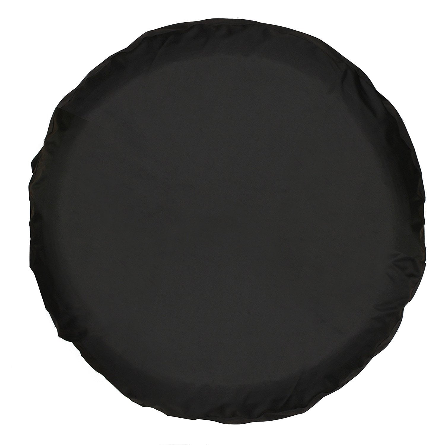 PVC Thickening Leather Spare Tire Wheel Cover for Car Truck SUV Camper Trailer Universal Fit RV JP FJ，R15 M Black (for Overall Wheel Diameter 27-30 inch)