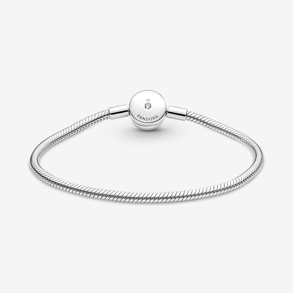 PANDORA  Pandora Moments Halo Snake Chain Bracelet