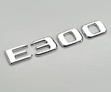 For mercedes benz e300 chrome silver rear boot trunk letter number badge emblem