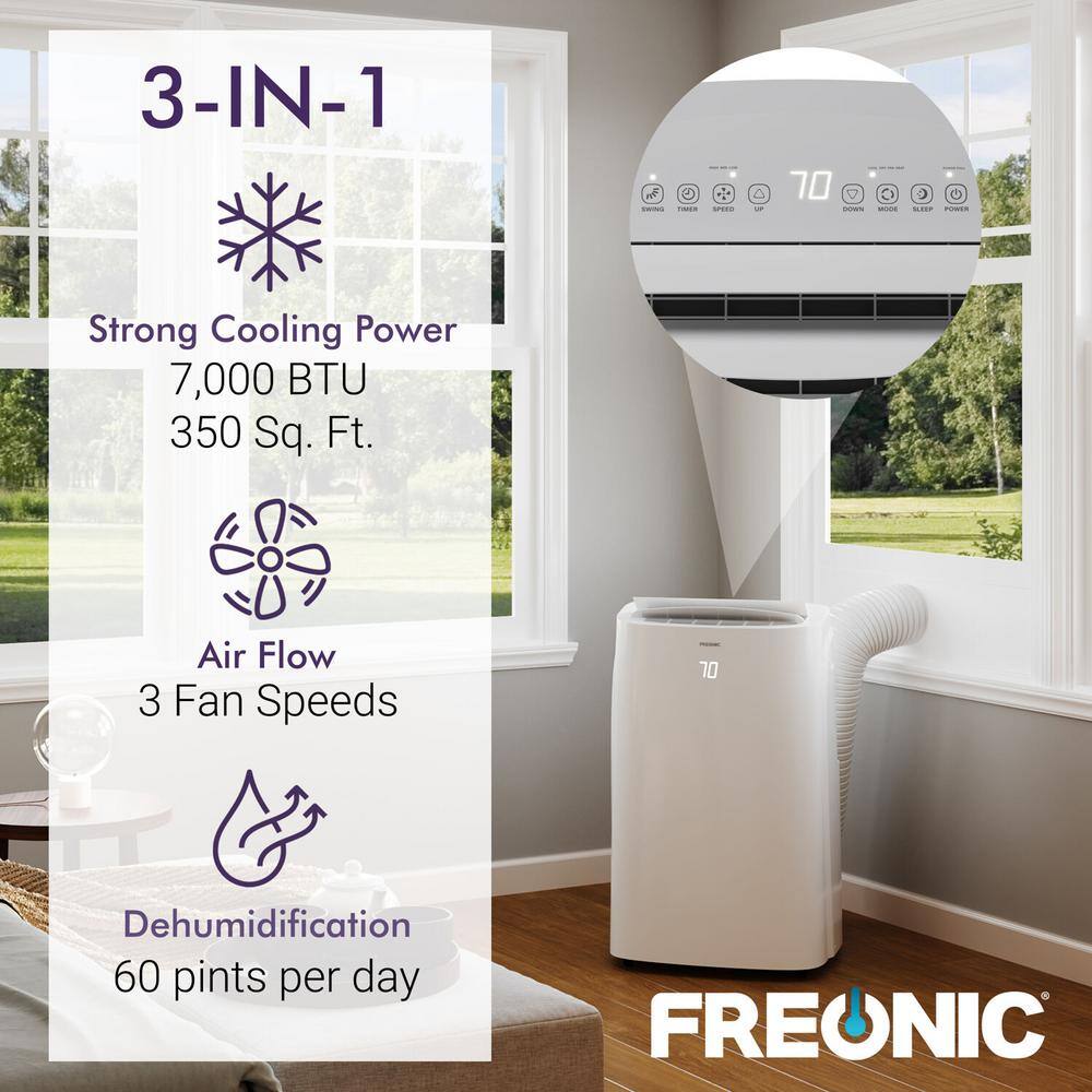 FREONIC 7000 BTU DOE Portable Air Conditioner FHCP071AKR