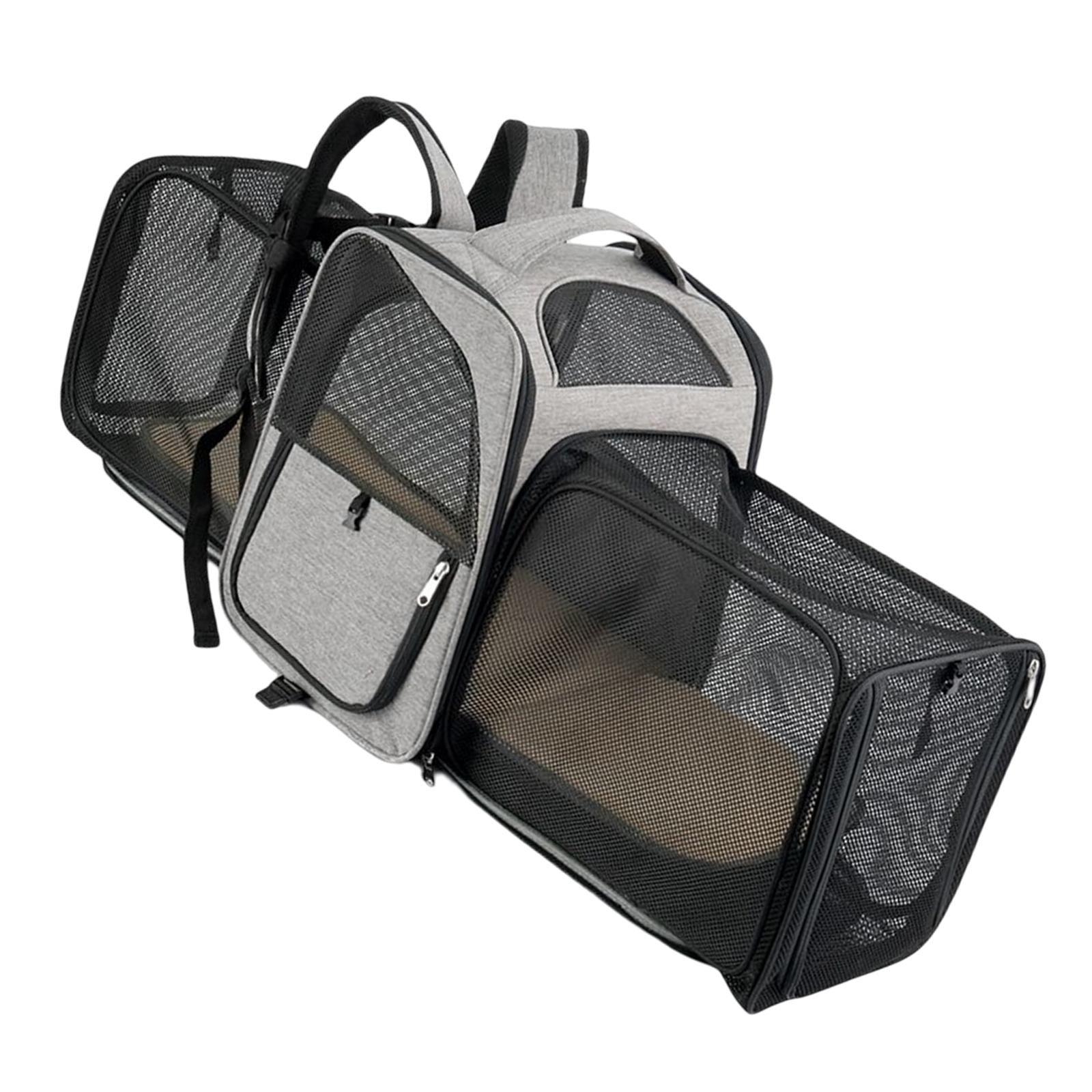 Portable Cat Backpack Expandable Soft Sided Travel Transport Bag Pet Carrier