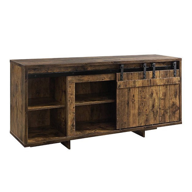 Bellarosa Tv Stand For Tvs Up To 60 quot Rustic Oak Acme Furniture