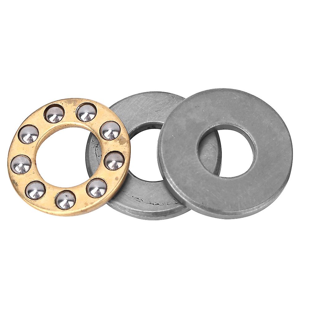 10pcs Thrust Ball Bearing Miniature High Precision Flat Steel Bearings Set (f7-17m 7x17x6mm)