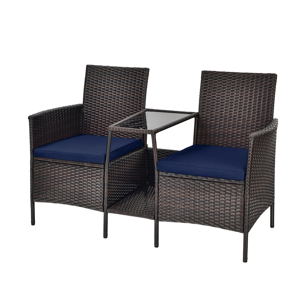 Outdoor Furniture Set Rattan Conversation Set with CoffeeTable