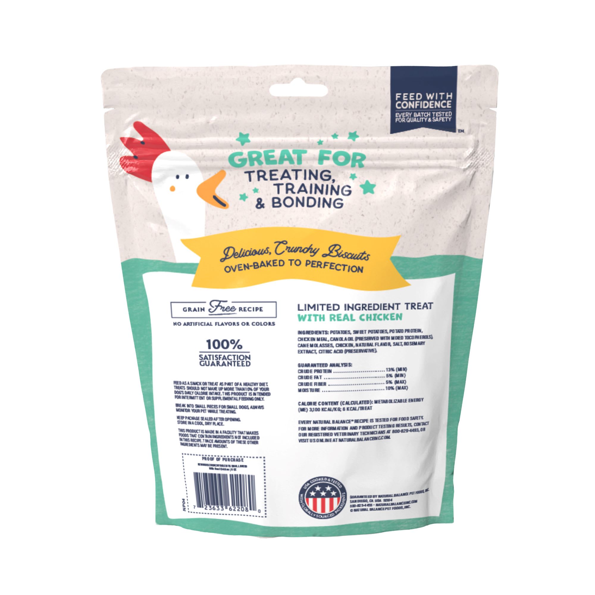 NATURAL BALANCE L.I.T. Limited Ingredient Treats Small Breed Sweet Potato amp; Chicken Formula Dog Treats， 8 oz.