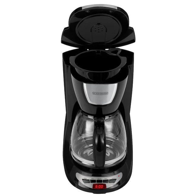 BLACK+DECKER DCM100B 12-Cup Black Residential Drip Coffee Maker