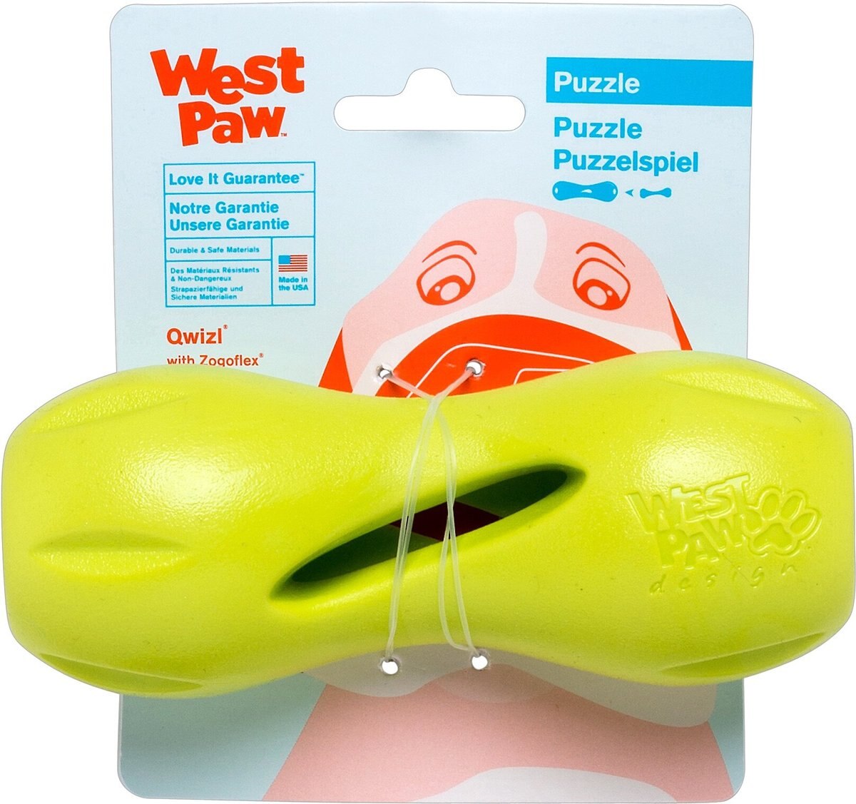 West Paw Qwizl Tough Treat Dispensing Dog Chew Toy